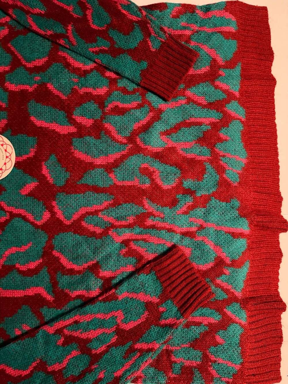 3 Bundle Umgee USA Abstract Print Crewneck Long Sleeve Sweater Size S, M, L - Picture 6 of 6